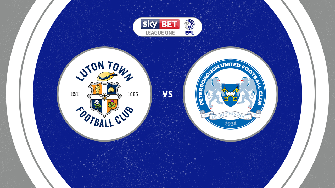 Luton Town vs Peterborough United poster