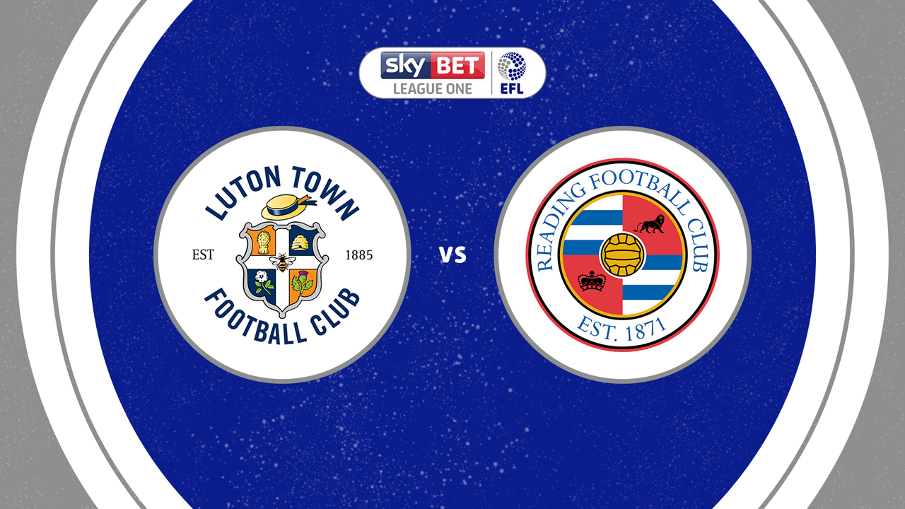 Luton Town vs Reading poster