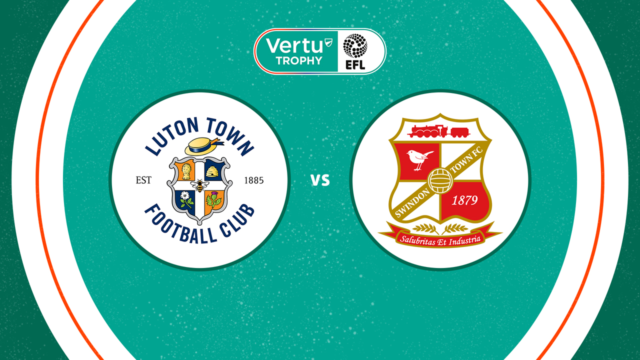 Luton Town vs Swindon Town poster