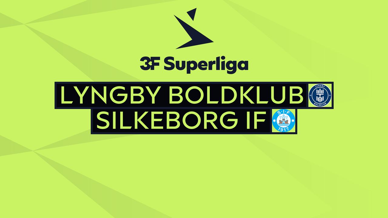 Lyngby vs Silkeborg IF poster