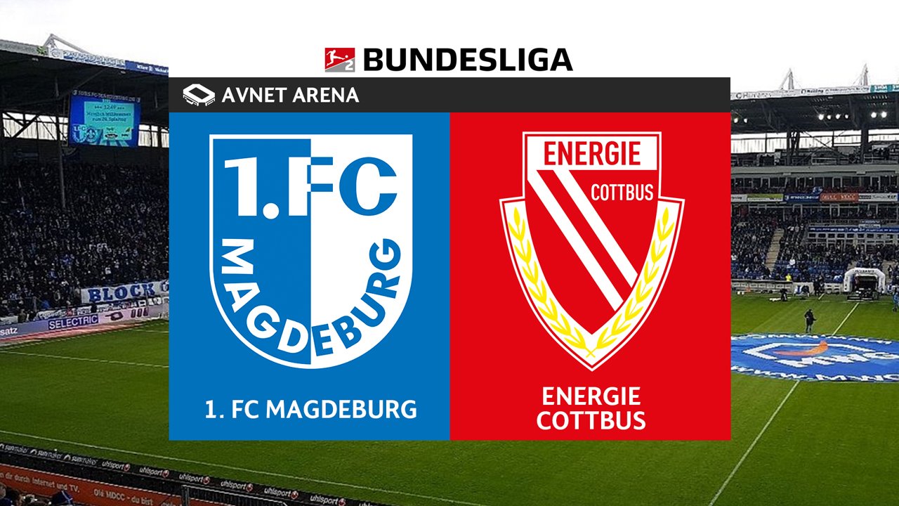 Magdeburg vs Energie Cottbus poster