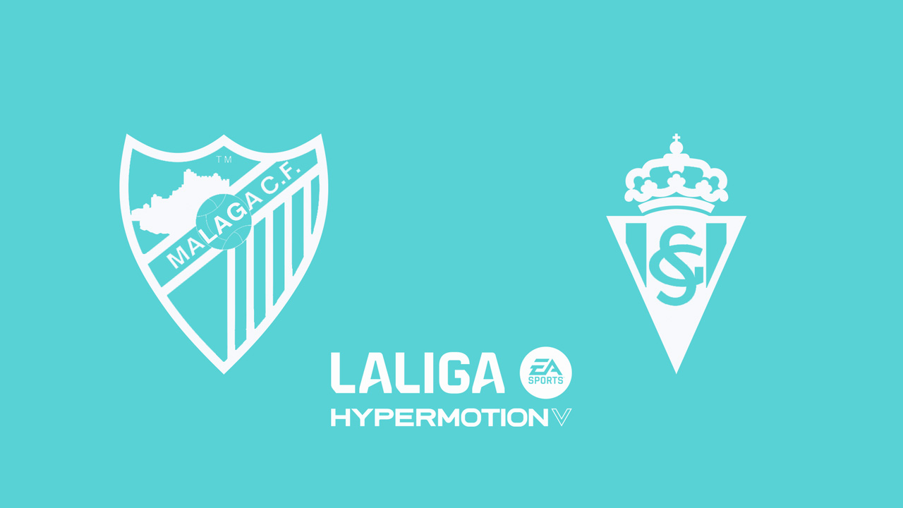 Málaga vs Sporting de Gijón poster