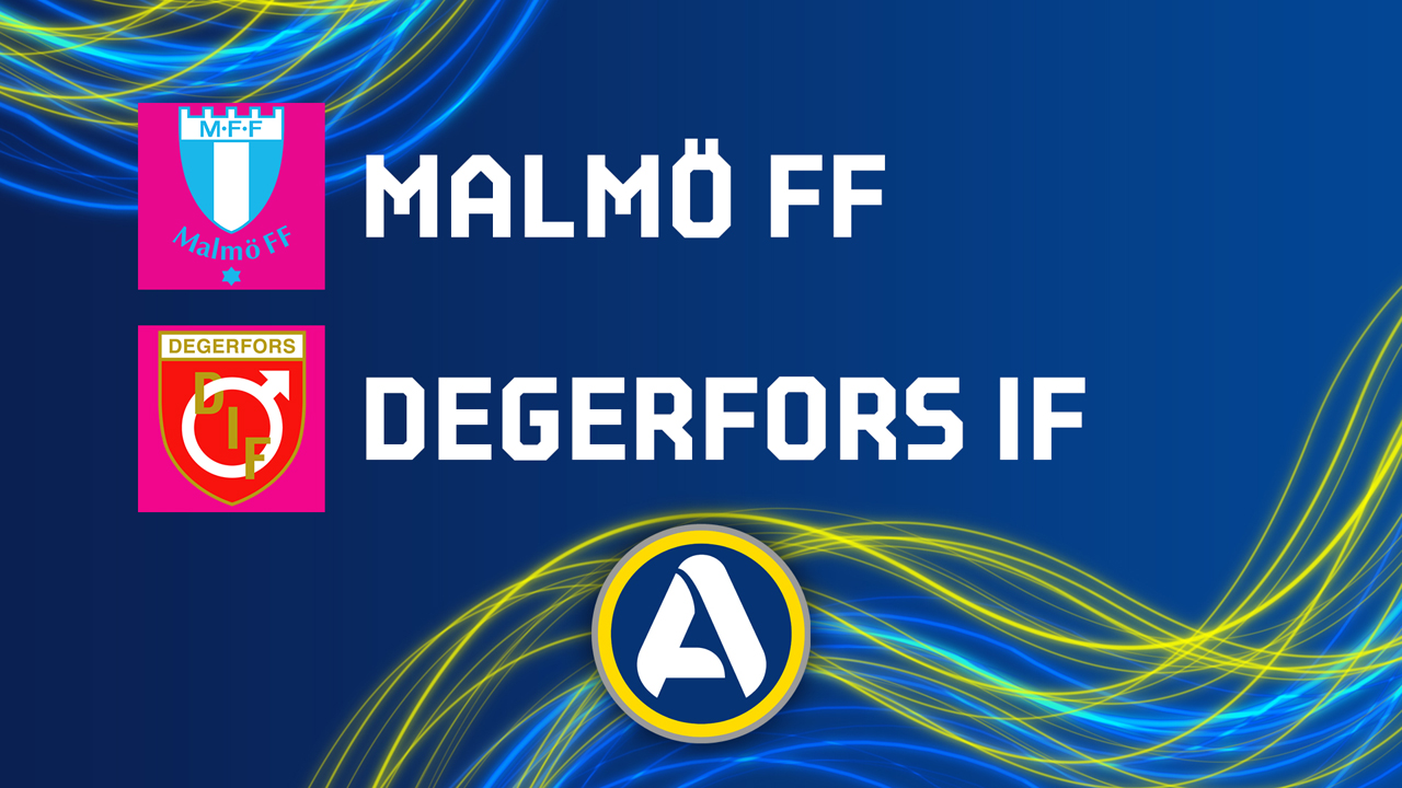 Malmö vs Degerfors poster