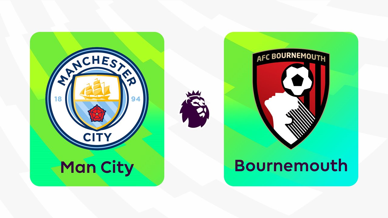 Manchester City vs Bournemouth poster