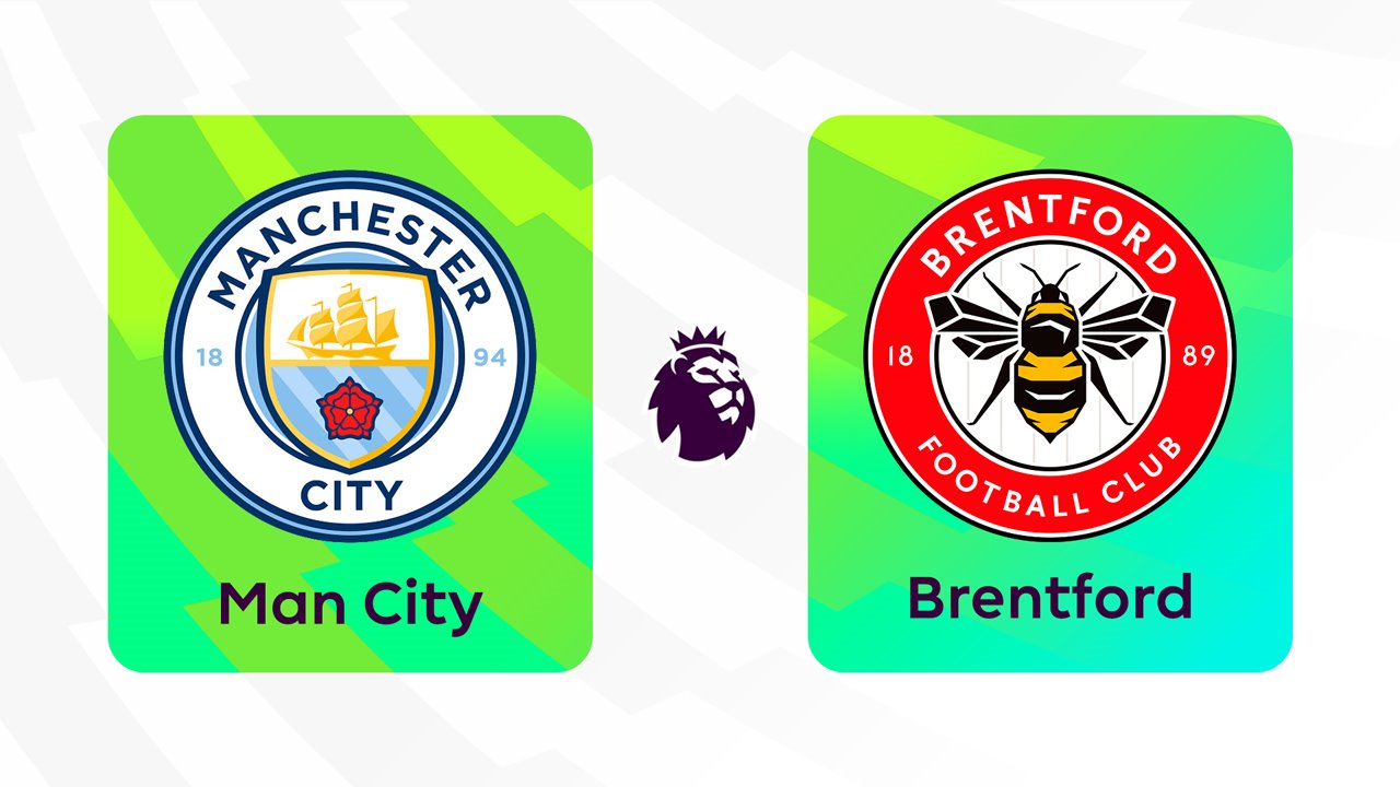 Manchester City vs Brentford poster