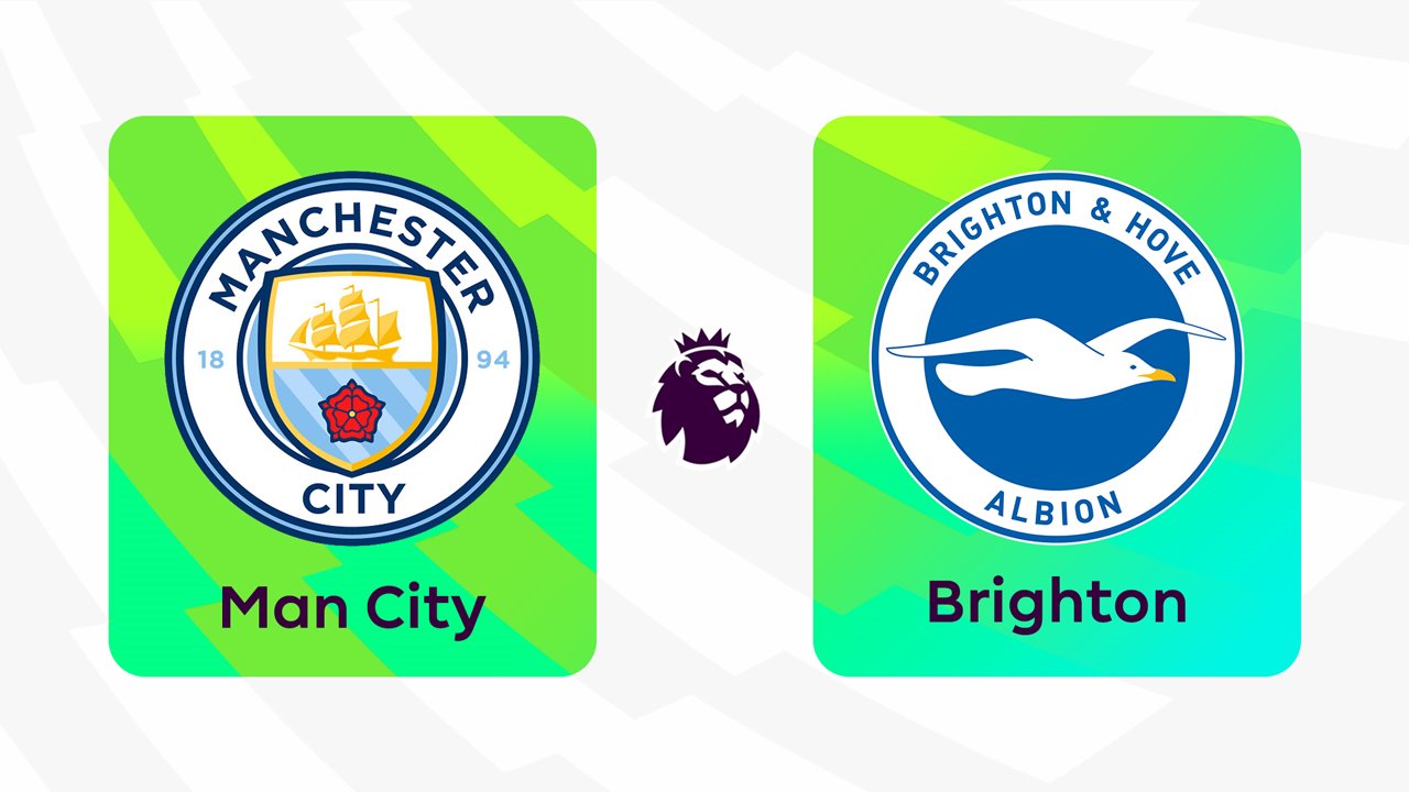Manchester City vs Brighton and Hove Albion poster