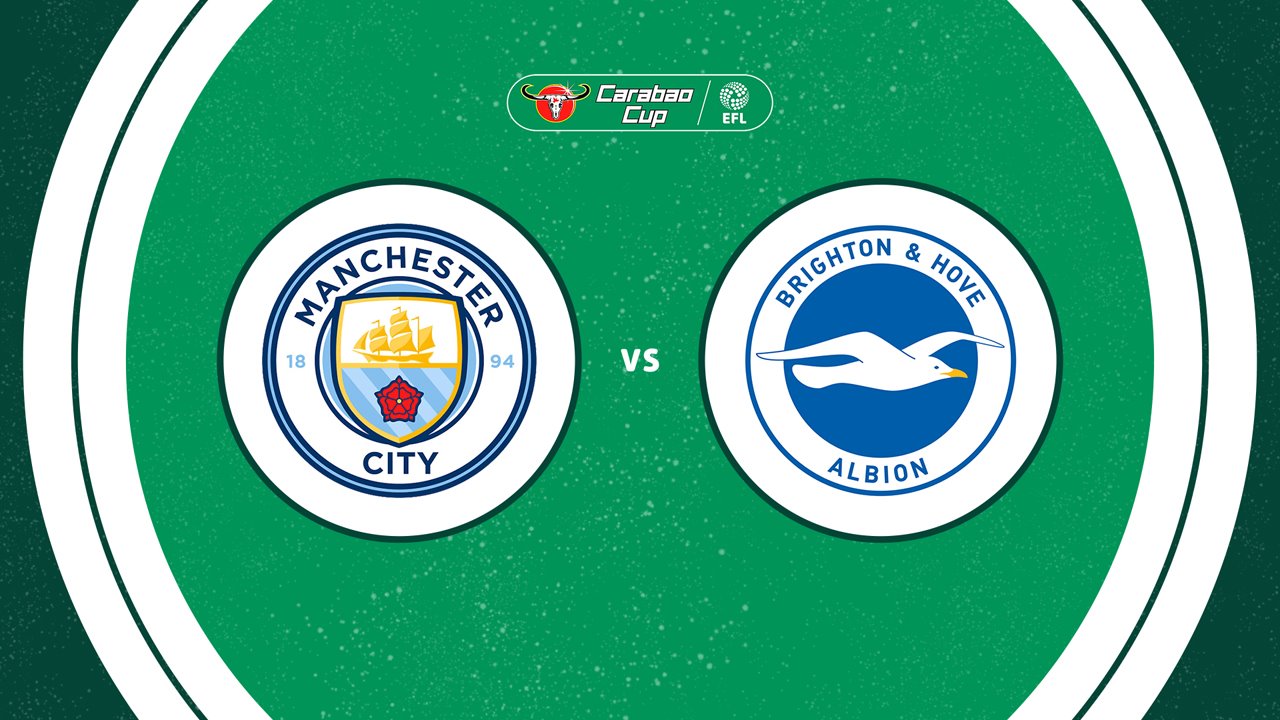 Manchester City vs Brighton and Hove Albion poster