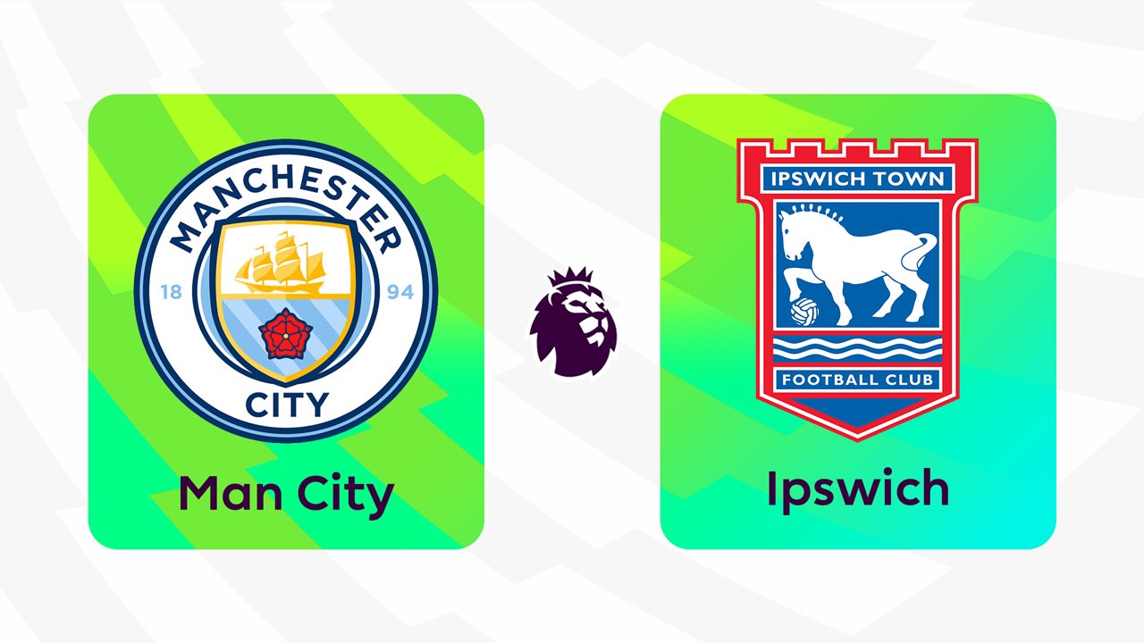 Manchester City vs Ipswich Town poster