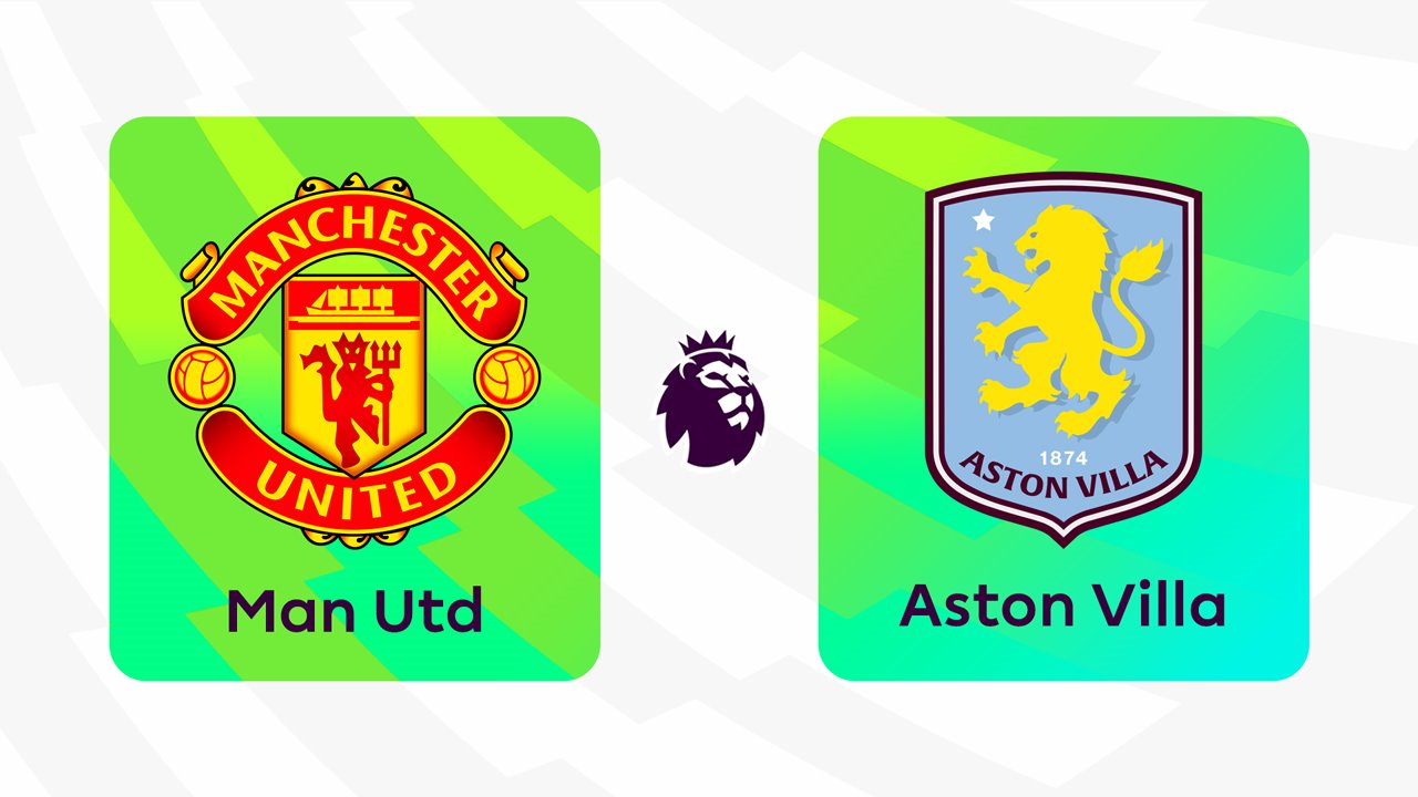 Manchester United vs Aston Villa poster