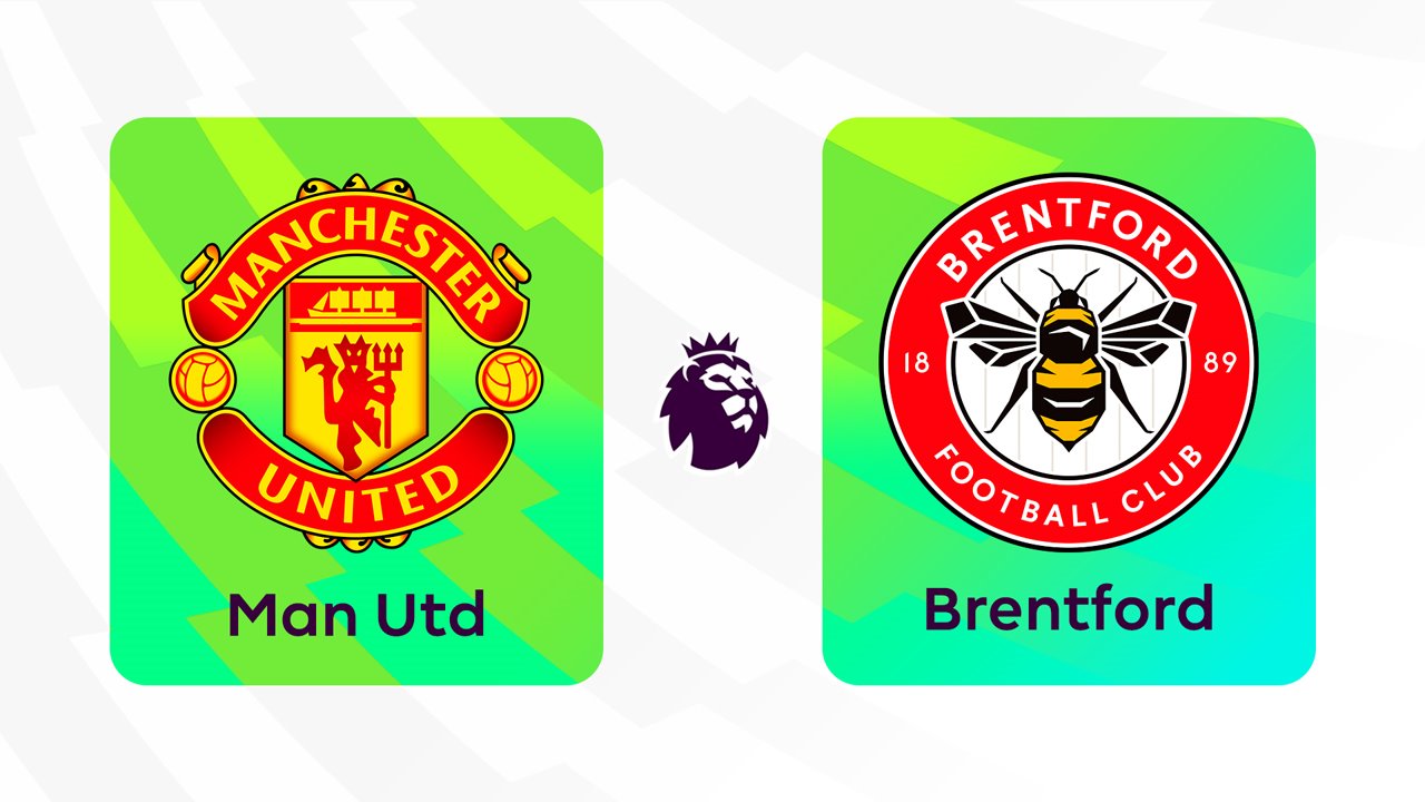 Manchester United vs Brentford poster