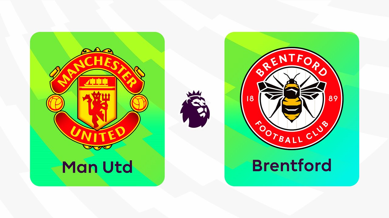 Manchester United vs Brentford poster