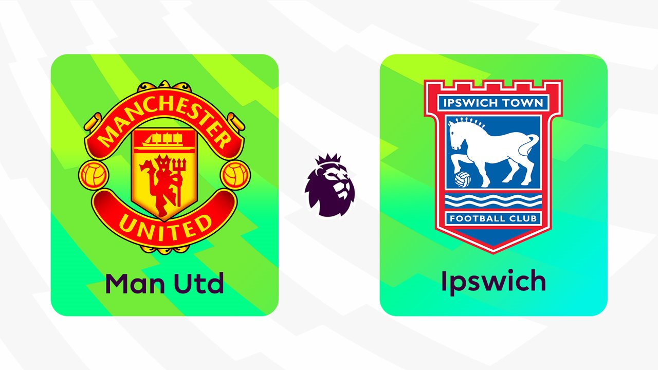 Manchester United vs Ipswich Town poster