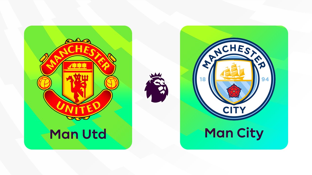Manchester United vs Manchester City poster