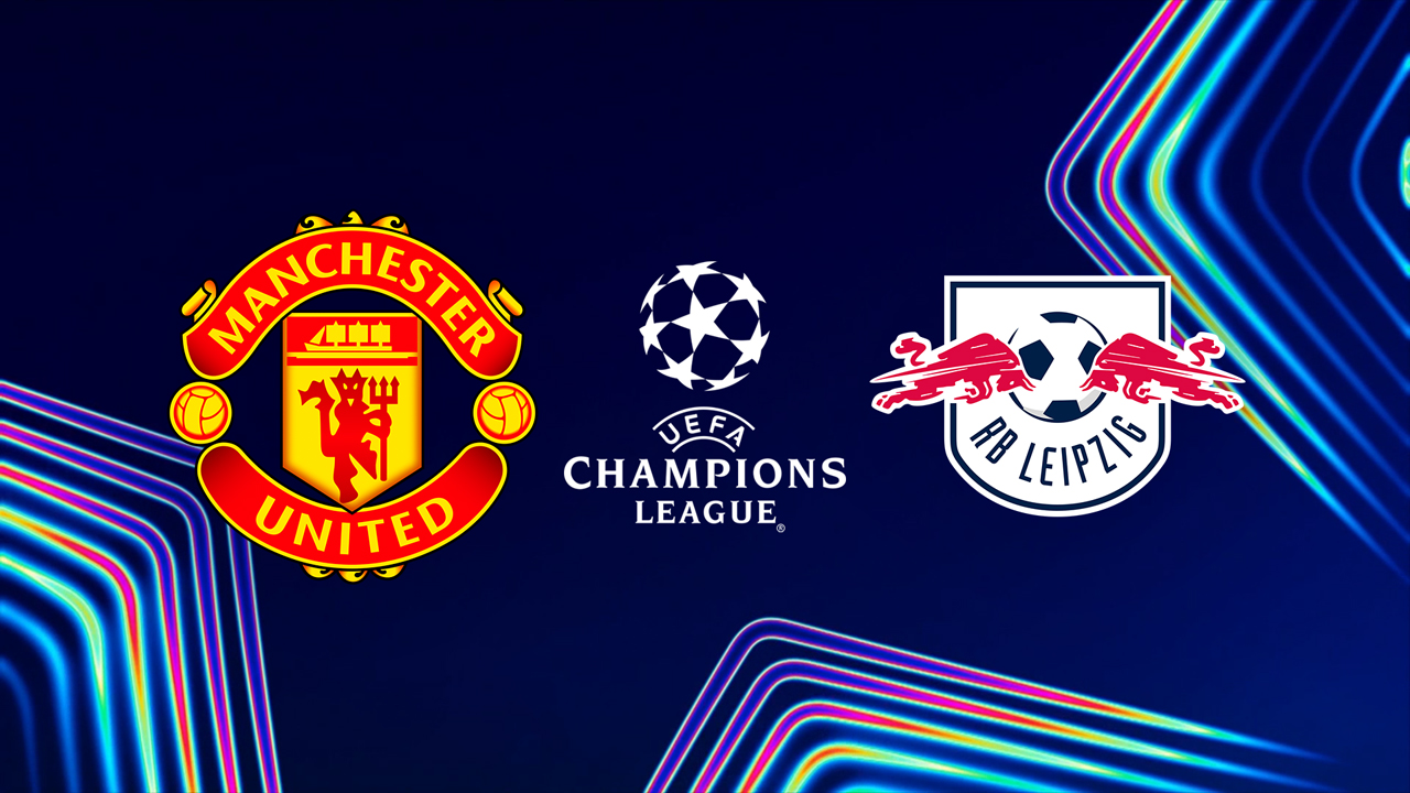 Manchester United vs RB Leipzig poster