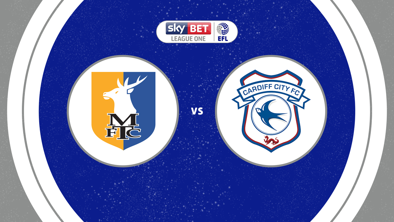 Mansfield Town vs Cardiff City poster