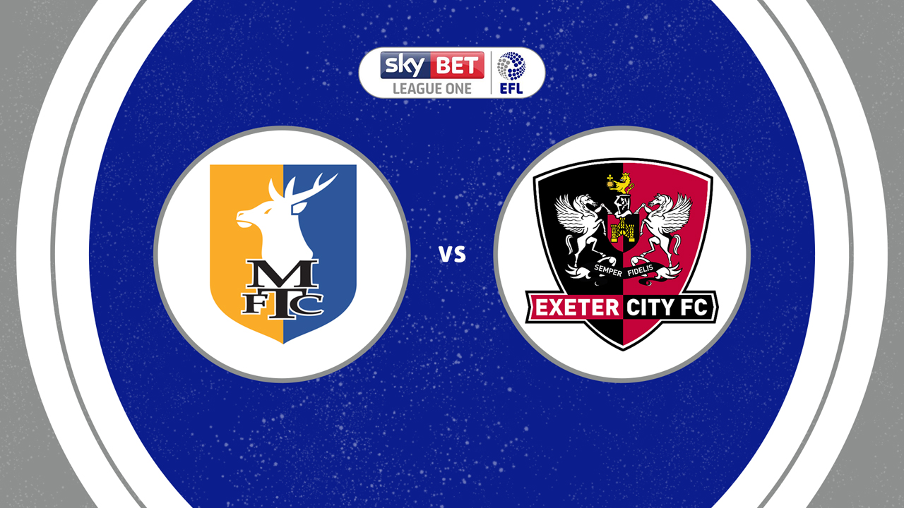 Mansfield Town vs Exeter City poster
