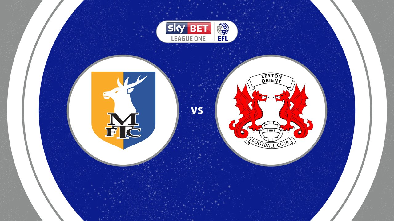 Mansfield Town vs Leyton Orient poster