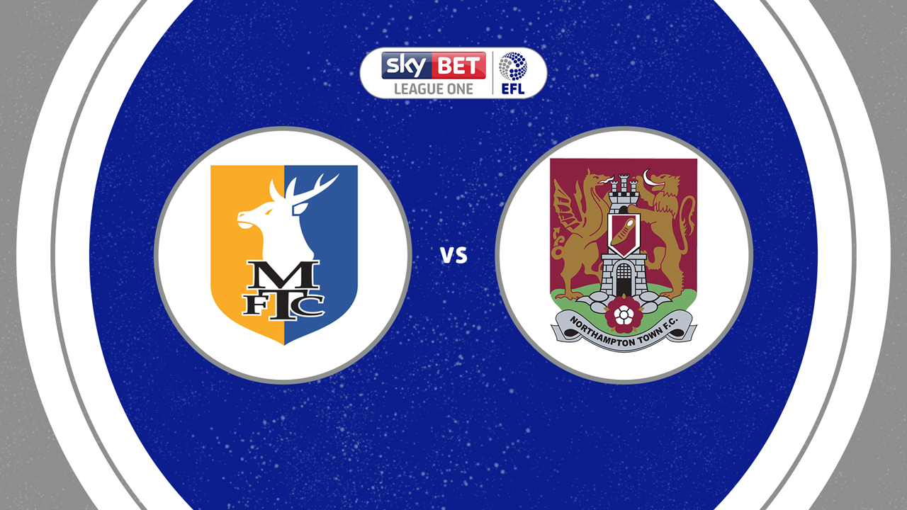 Mansfield Town vs Northampton Town poster