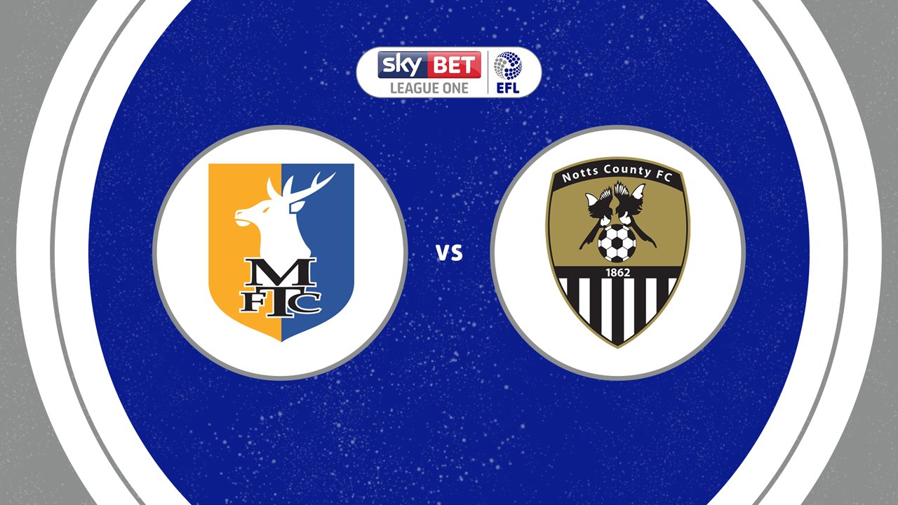 Mansfield Town vs Notts County poster
