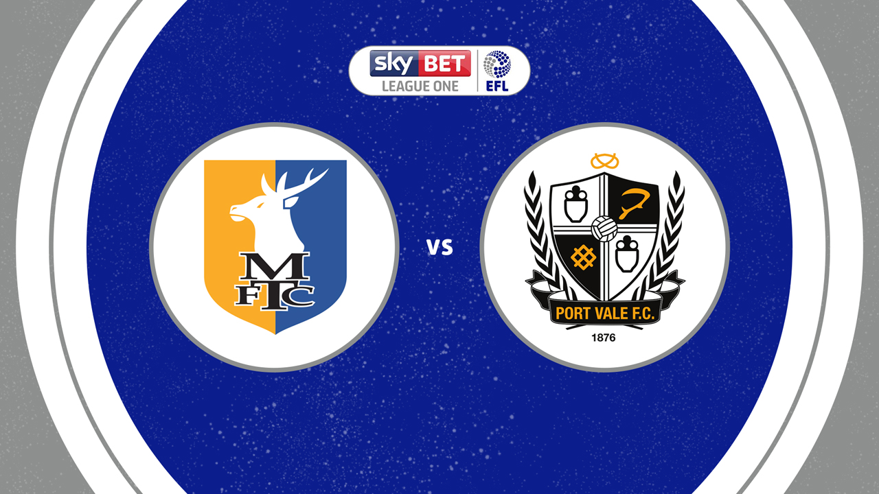 Mansfield Town vs Port Vale poster