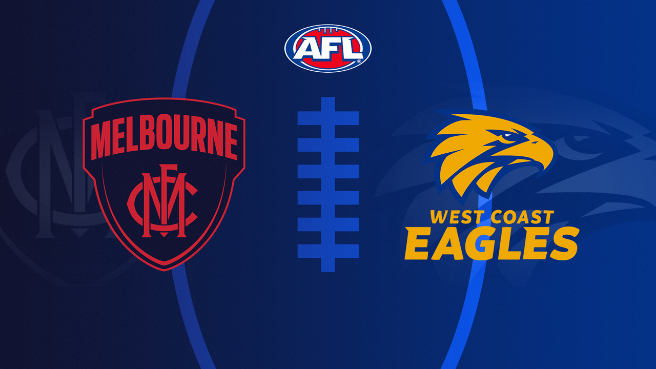 Melbourne Football Club vs West Coast Eagles poster