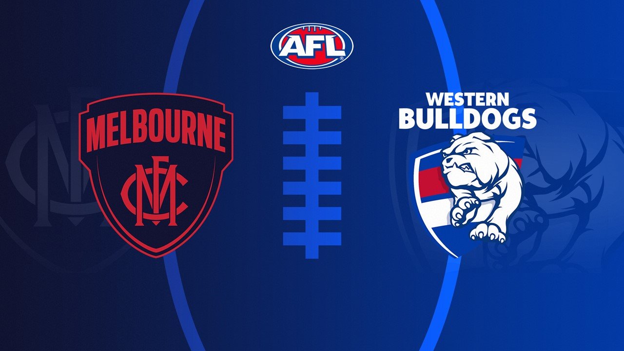 Melbourne Football Club vs Western Bulldogs poster
