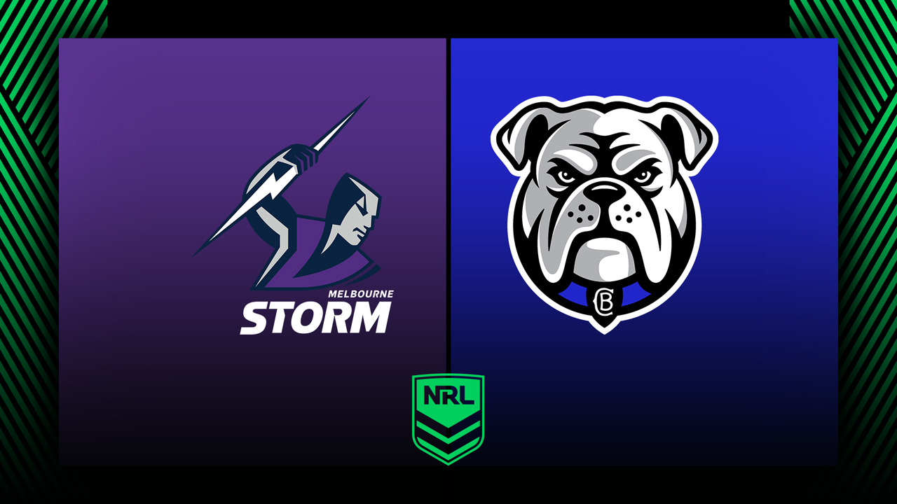 Melbourne Storm vs Canterbury Bankstown Bulldogs poster