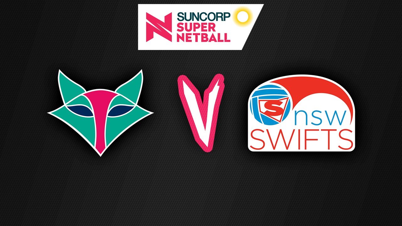 Melbourne Vixens vs New South Wales Swifts poster