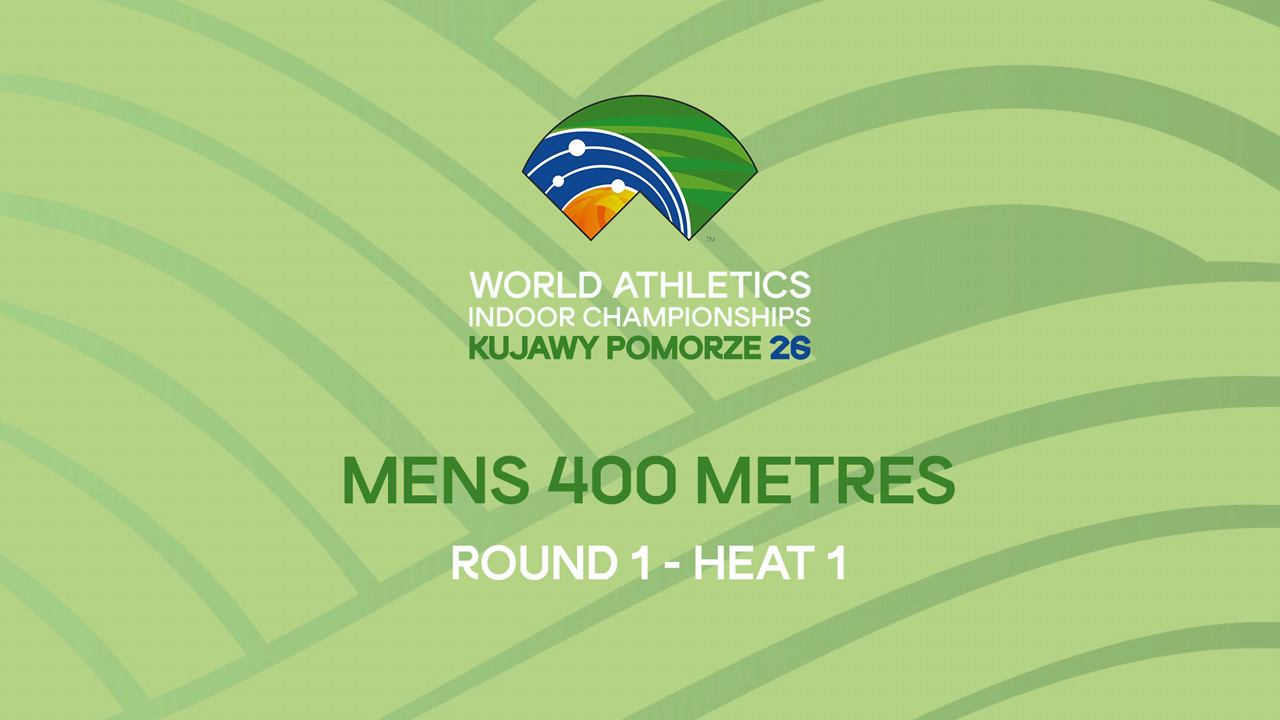 Mens 400 metres Round 1 Heat 1