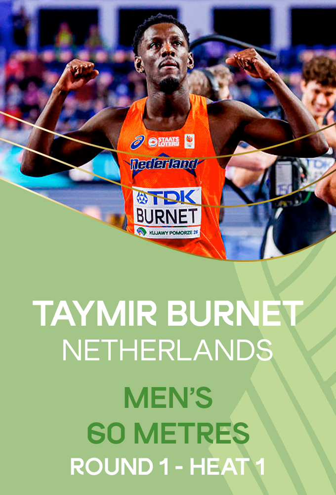 Mens 60 metres Round 1 Heat 1