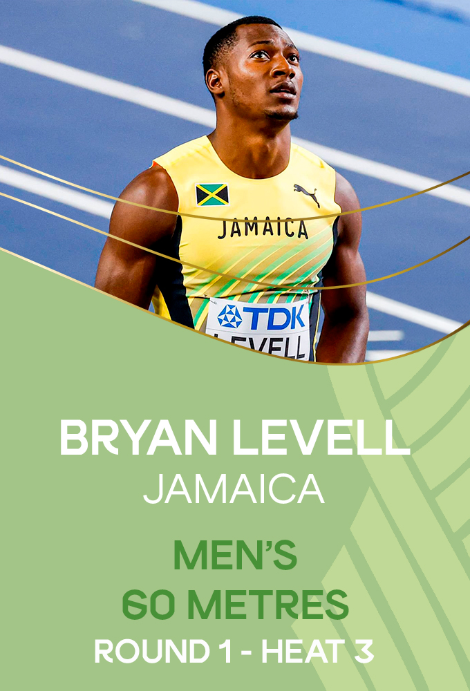 Mens 60 metres Round 1 Heat 3