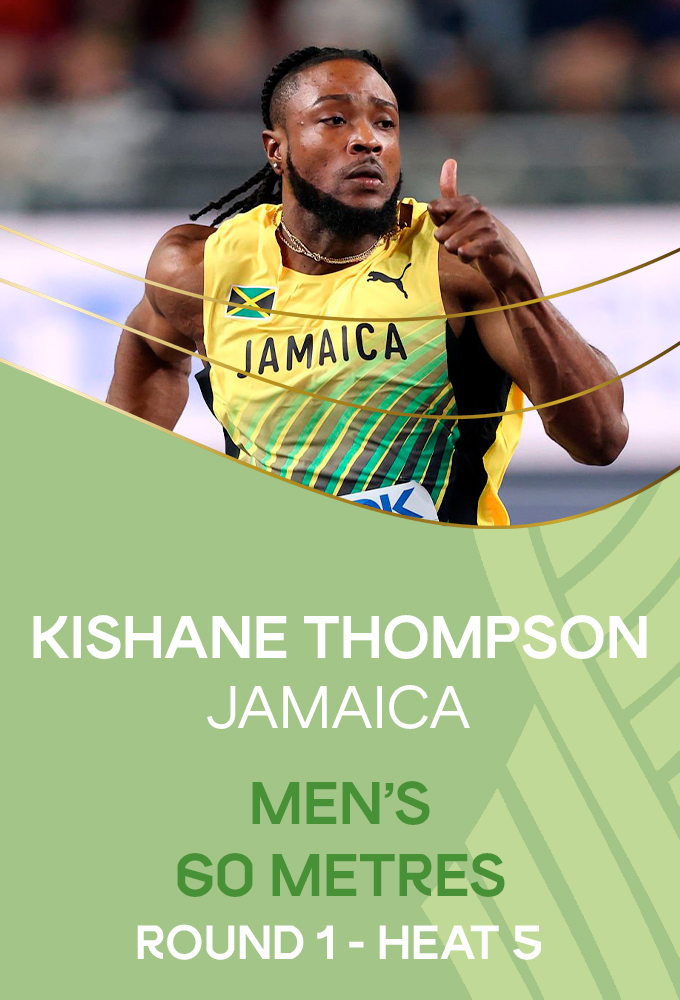 Mens 60 metres Round 1 Heat 5