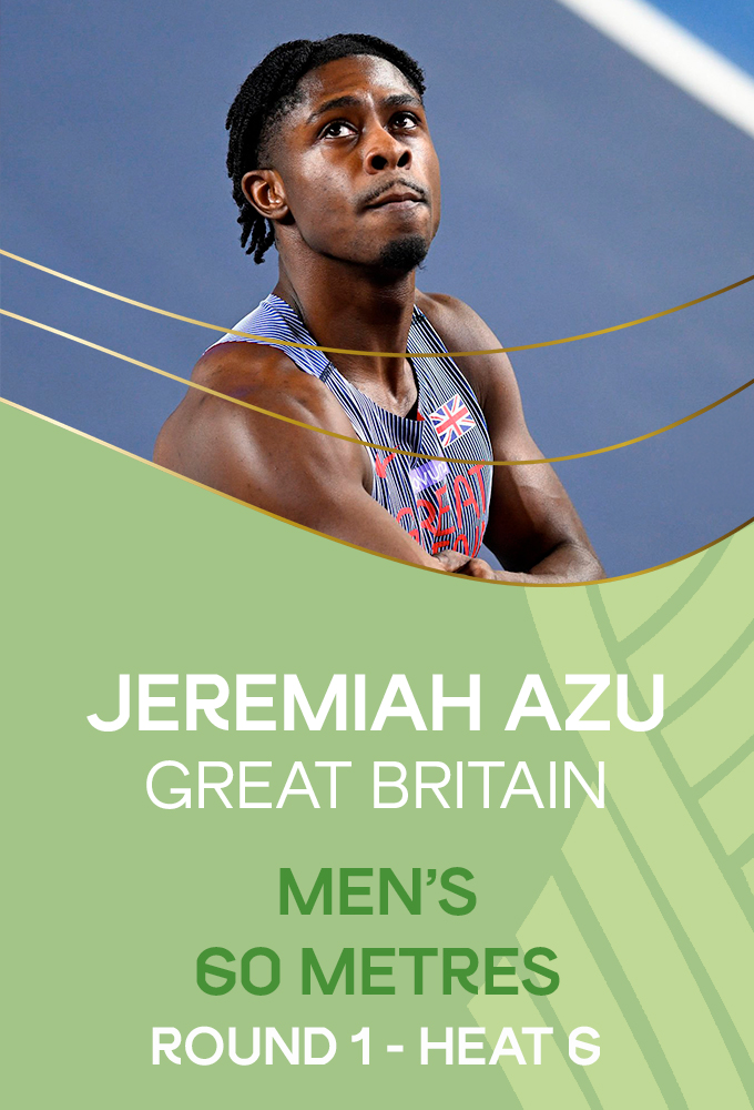 Mens 60 metres Round 1 Heat 6