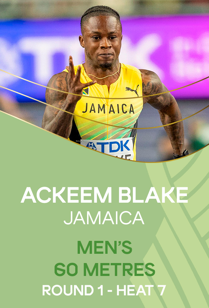 Mens 60 metres Round 1 Heat 7