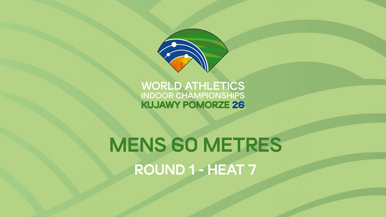 Mens 60 metres Round 1 Heat 7 poster