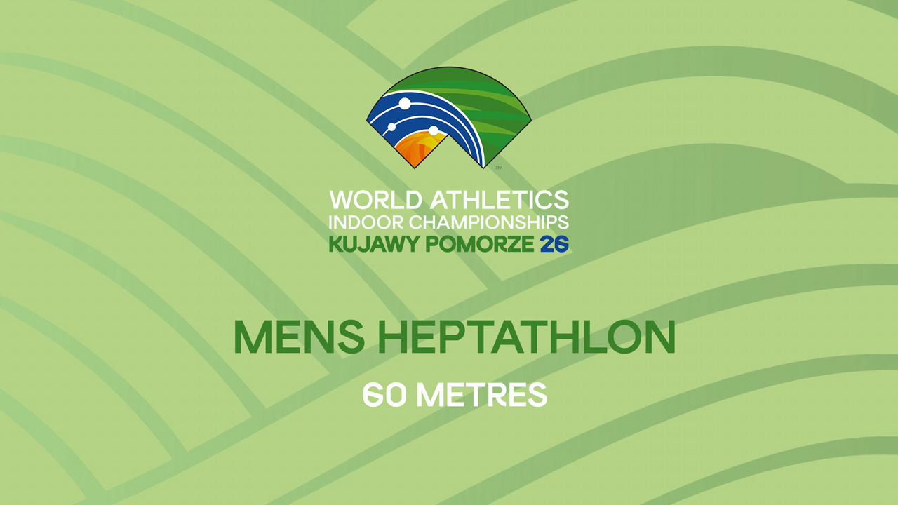 Mens Heptathlon 60 metres Heat 1 poster