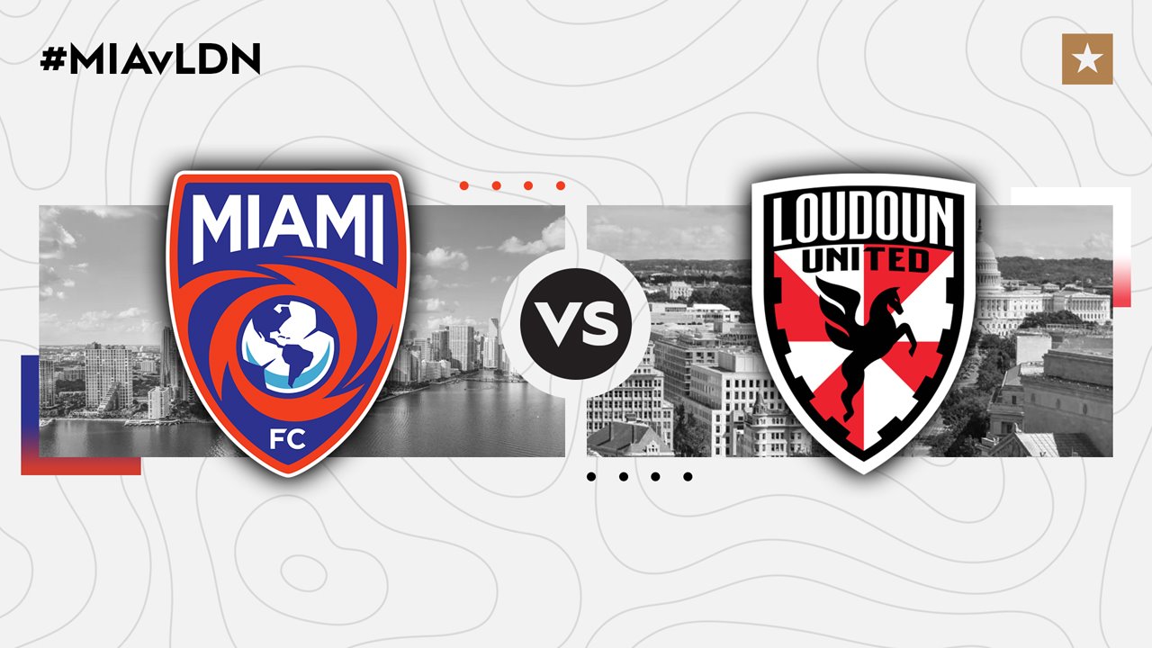 Miami FC vs Loudoun United poster