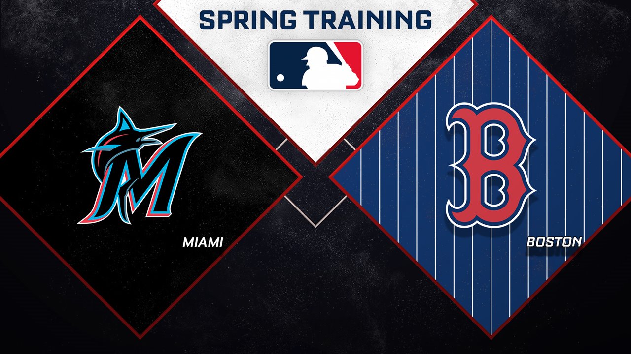 Miami Marlins vs Boston Red Sox poster