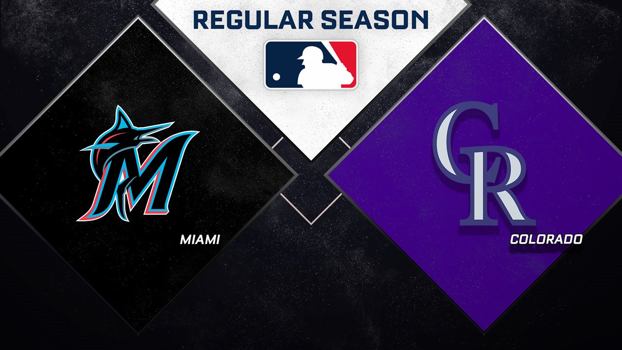 Miami Marlins vs Colorado Rockies poster