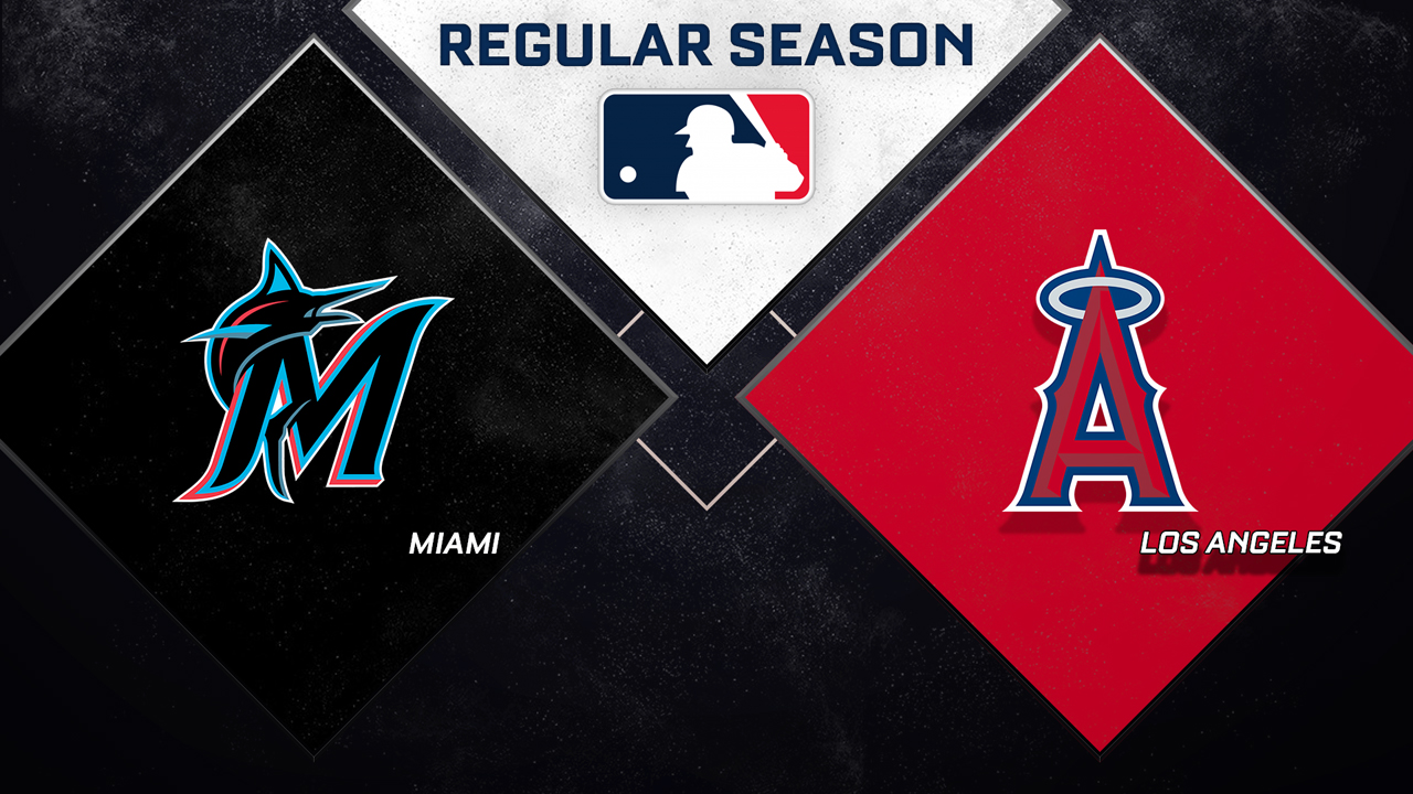 Miami Marlins vs Los Angeles Angels poster
