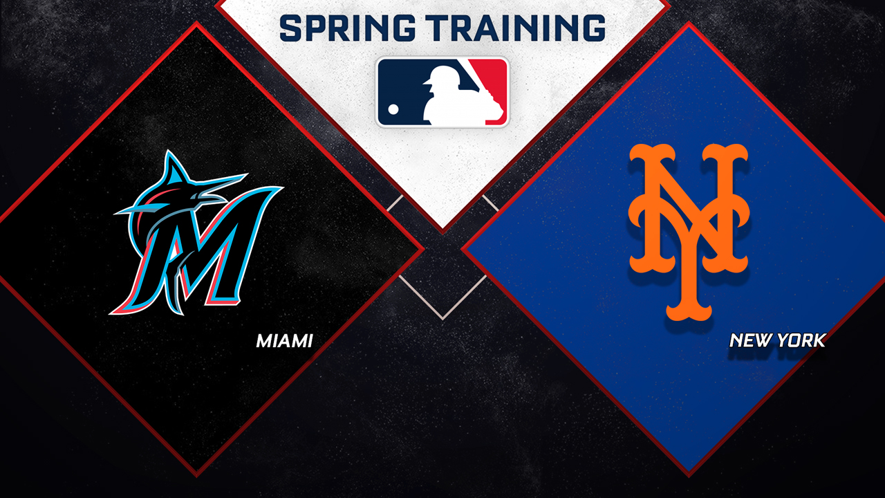 Miami Marlins vs New York Mets poster