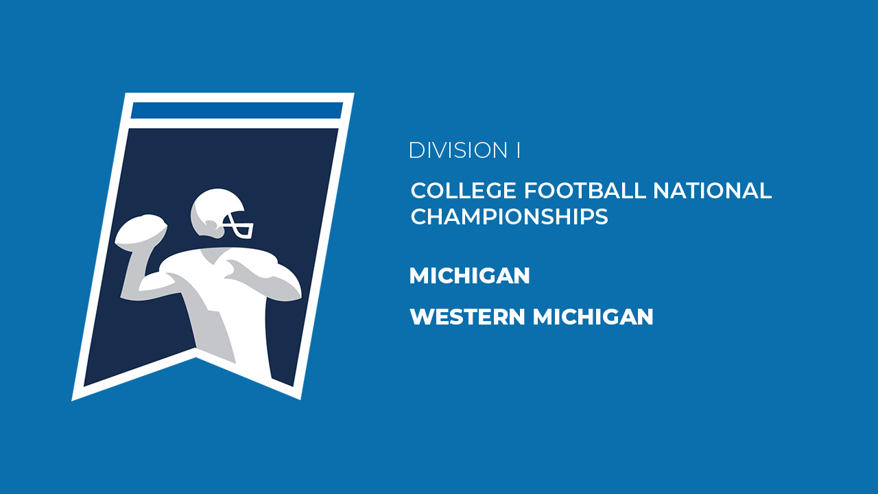 Michigan vs Western Michigan poster