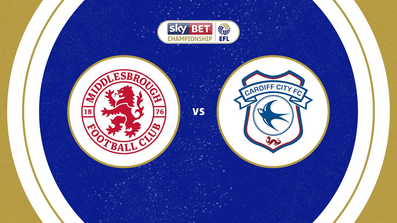 Middlesbrough vs Cardiff City poster