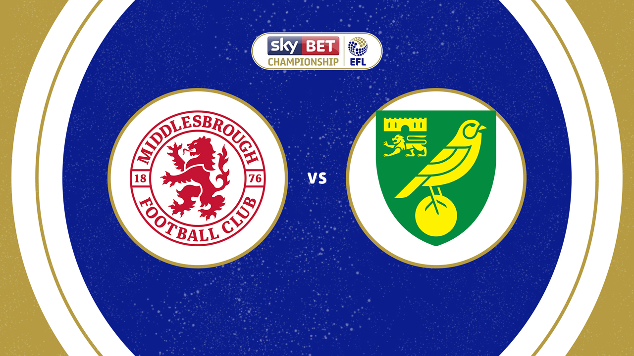 Middlesbrough vs Norwich City poster
