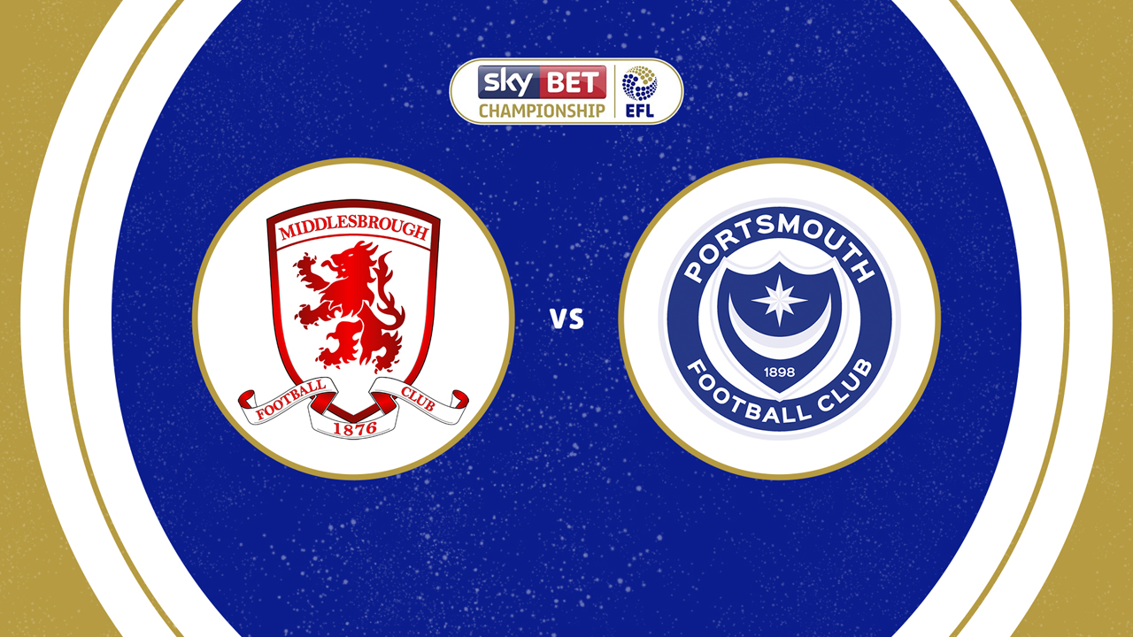 Middlesbrough vs Portsmouth poster
