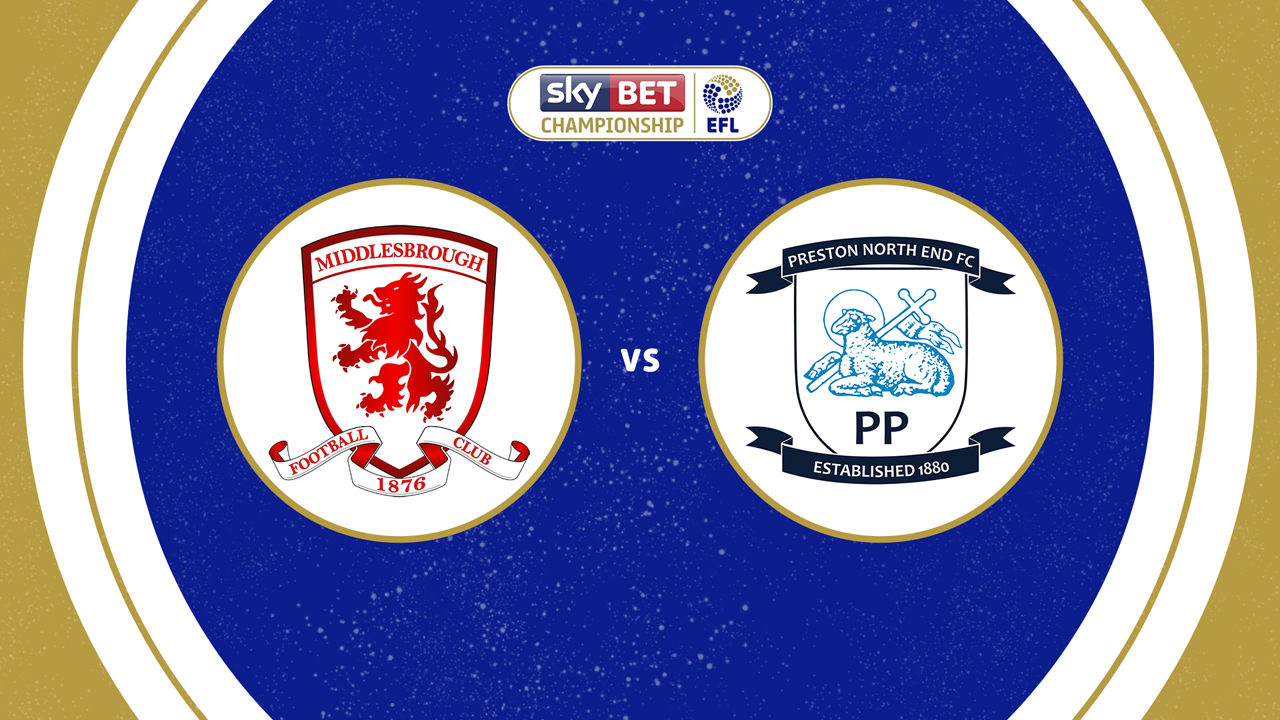 Middlesbrough vs Preston North End poster