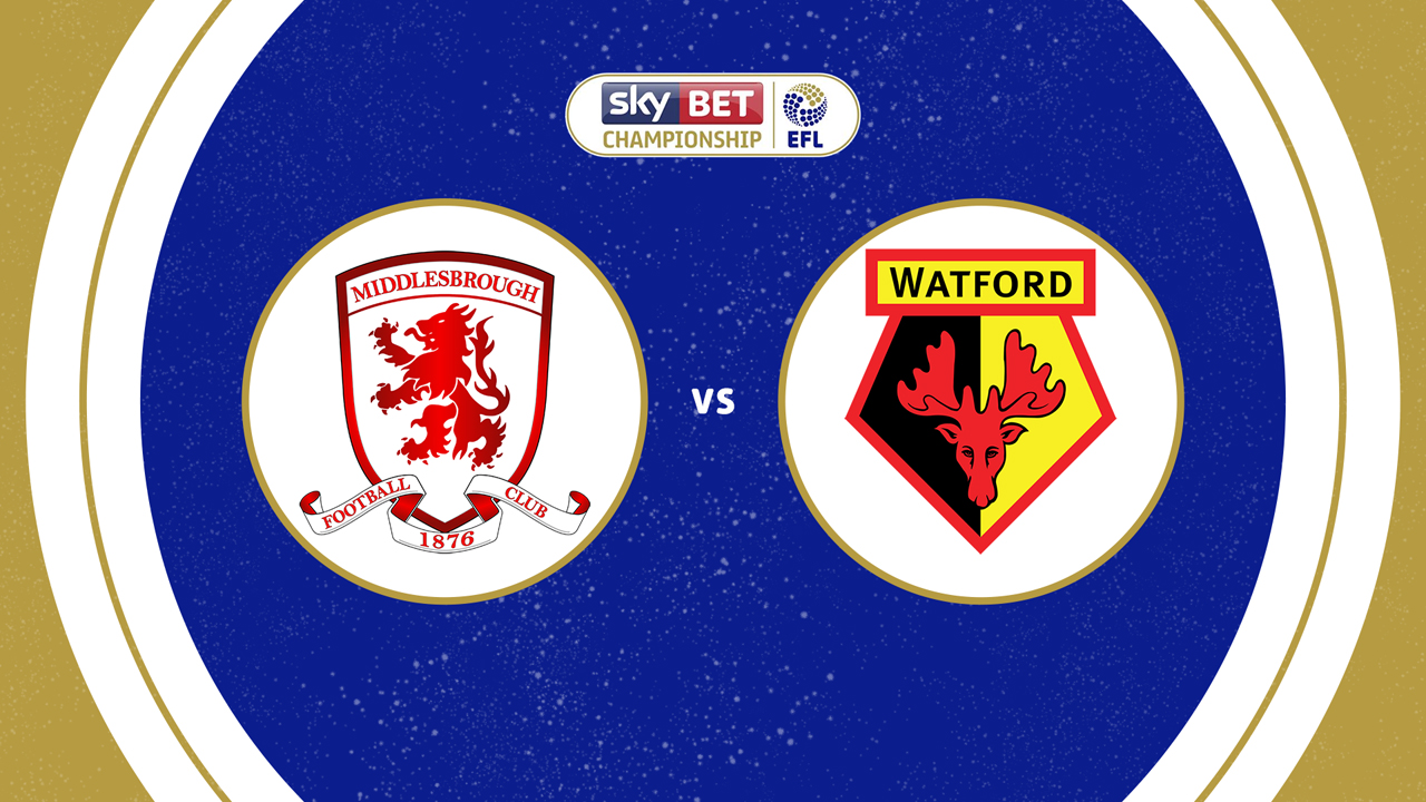 Middlesbrough vs Watford poster