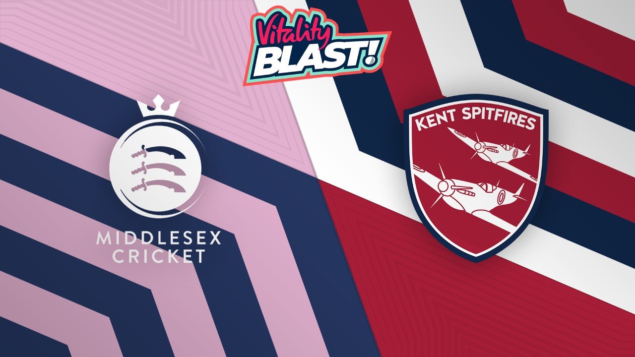 Middlesex t20 vs Kent Spitfires poster