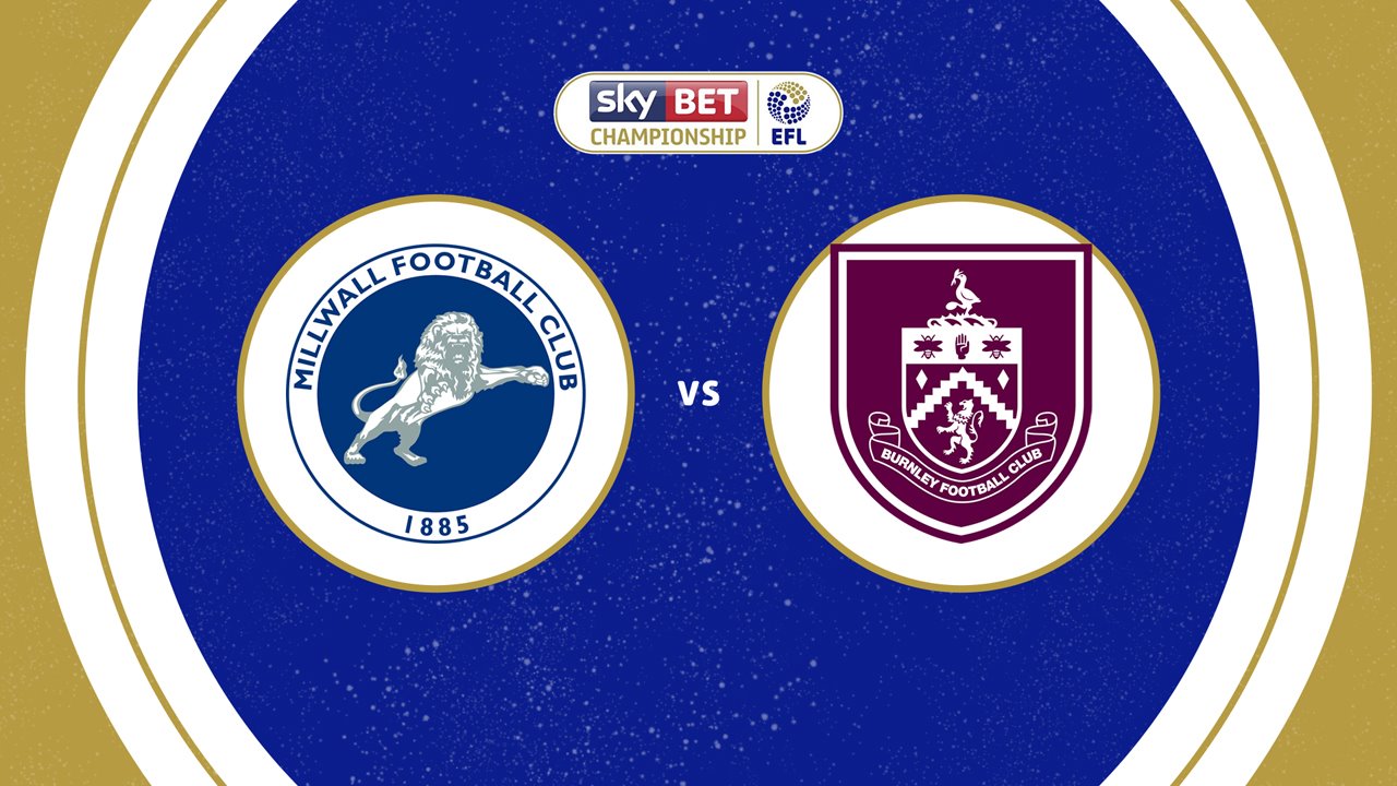 Millwall vs Burnley poster