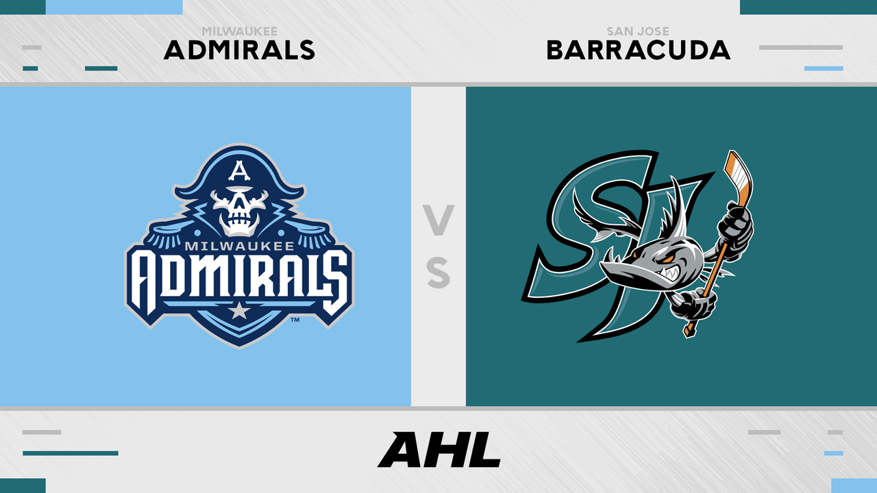 Milwaukee Admirals vs San Jose Barracuda poster